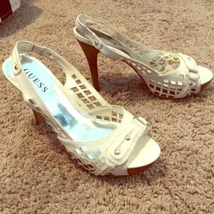 White guess heels